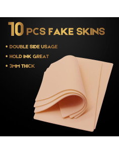 Piel Falsa Premium Jconly 10 Pcs 20x15.24 cm para Tatuaje 2