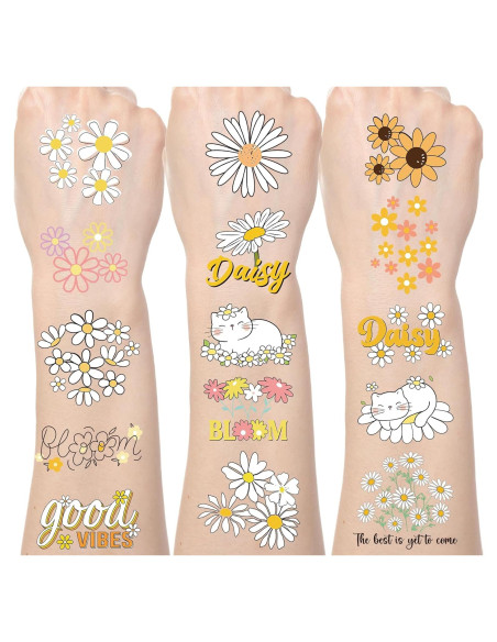 Tatuajes Temporales de Margarita Yoyuspy - 200 Calcomanías Tatuajes Temporales de Margarita Yoyuspy - 200 Calcomanías