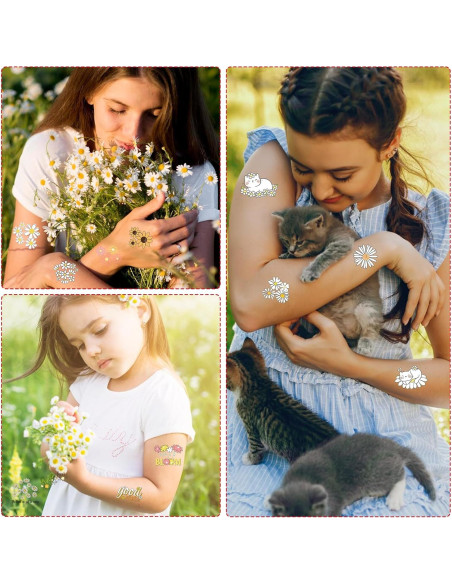 Tatuajes Temporales de Margarita Yoyuspy - 200 Calcomanías Tatuajes Temporales de Margarita Yoyuspy - 200 Calcomanías