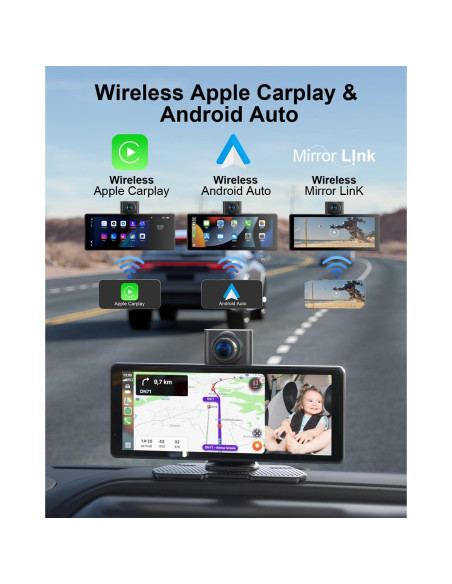 Pantalla Táctil 8.1" Apple CarPlay Xroose con GPS y Cámara 1080P Pantalla Táctil 8.1" Apple CarPlay Xroose con GPS y Cámara 1080P