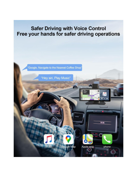 Pantalla Táctil 8.1" Apple CarPlay Xroose con GPS y Cámara 1080P Pantalla Táctil 8.1" Apple CarPlay Xroose con GPS y Cámara 1080P