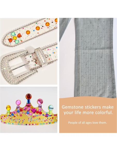 3500 Stickers de Gemas Autoadhesivas PFPNEZR para Manualidades