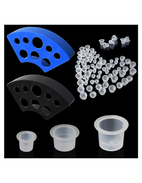 302PCS Tapas de Tinta para Tatuajes Yuronam con Soportes