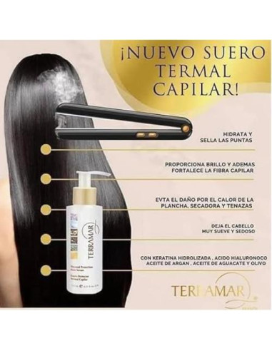 Suero Capilar Protección Térmica Terra-mar 125 ml Aceites Naturales