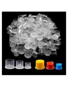 Tazas de Tinta para Tatuajes Gakonp 500pcs Tamaños Mixtos