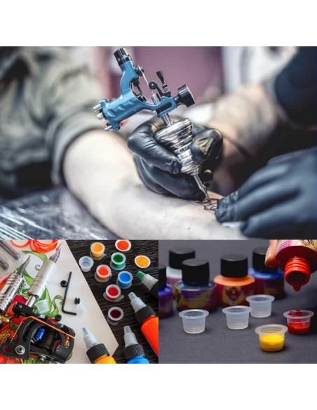 1000 Tapas de Tinta Desechables para Tatuajes Fulasiteu M