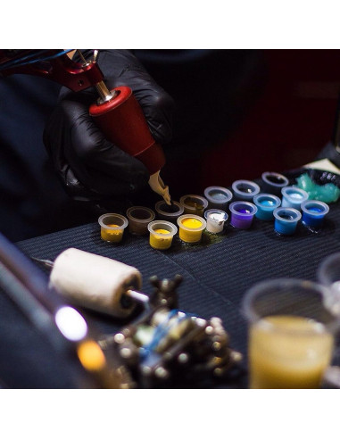 1000 Tapas de Tinta Desechables para Tatuajes Fulasiteu M