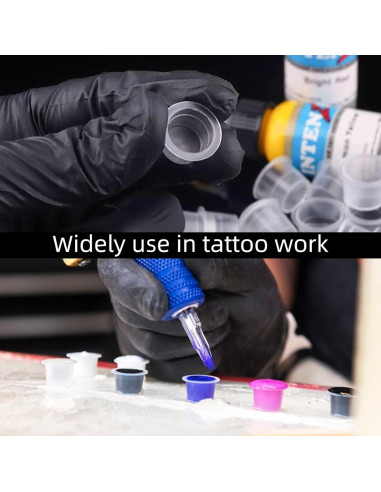 1000 Tapas de Tinta Desechables para Tatuajes Fulasiteu M