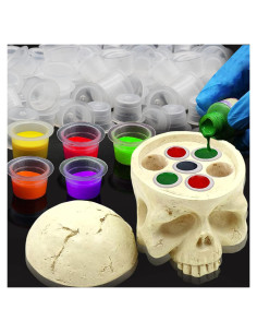 Soporte para Tinta CINRA con 100 Vasos y Tapas para Tatuaje