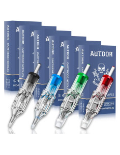 Cartuchos de Agujas de Tatuaje Autdor 120Pcs Liner Shader Magnum