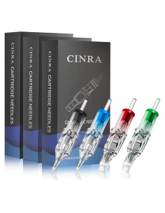 Agujas de Cartucho para Tatuaje CINRA 60 Pcs Mezcla de Tamaños