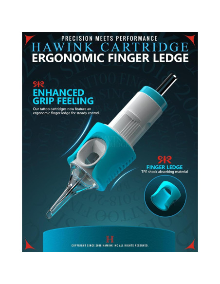 Agujas de Cartucho de Tatuaje HAWINK 1RL Redondo 40PCS