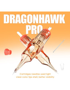 Cartuchos de Agujas de Tatuaje Dragonhawk Pro 1207RL 20Pcs 2