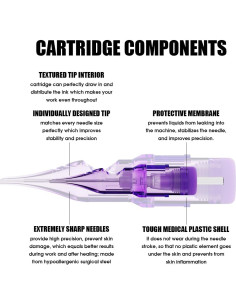 Cartuchos de Agujas de Tatuaje Mast Pro2 1005RL - 20 Unidades 2