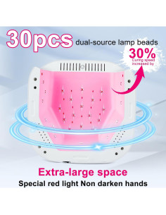 Lámpara de Uñas UV LED MEKK 54W con Sensor Automático y 4 Temporizadores 2