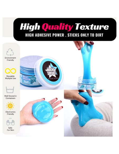 Gel de Limpieza Mágico FINOCLAY 120ml para Auto y Electrónicos