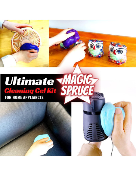 Gel de Limpieza Mágico FINOCLAY 120ml para Auto y Electrónicos