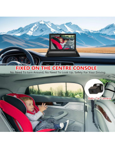 Cámara de Auto para Bebés JUNHAOZ KB45 HD 720P 4.3" 2