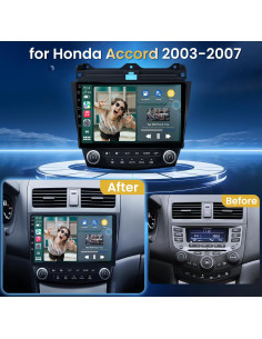 Radio Estéreo para Honda Accord 2003-2007 Jingelsye 10.1" HD 2