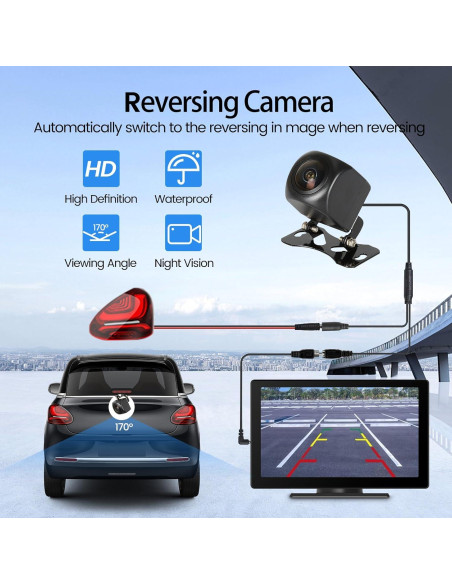 Pantalla Táctil HD 7" Muachspi con Carplay y Android Auto