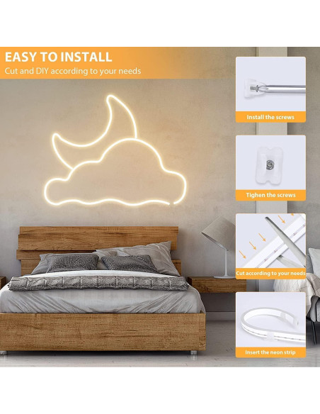 Tira LED Neón Lamomo 5m 3000K Regulable Impermeable Tira LED Neón Lamomo 5m 3000K Regulable Impermeable