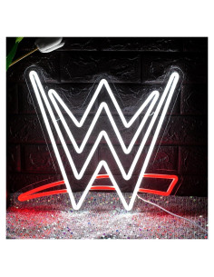 Luz de Neón LED Lucha Libre Optiacan 39.1x33 cm Rojo Blanco