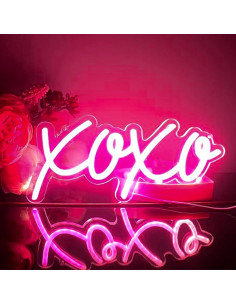 Luz de Neón LED ToBe-U XOXO 13x30cm Decorativa USB 2