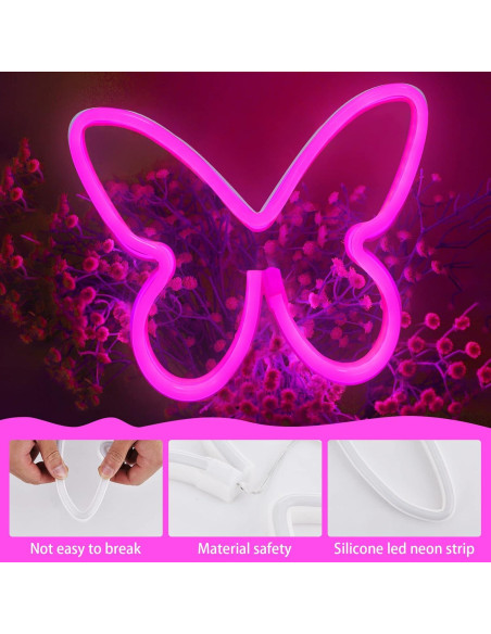 Luz de Neón Mariposa BRIGHTDECK - Decoración LED USB/Pilas
