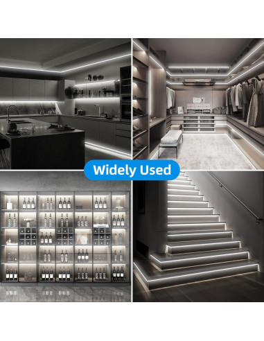 Luz de Cuerda LED Neón ELOUYCKE 10m Blanco Frío Regulable