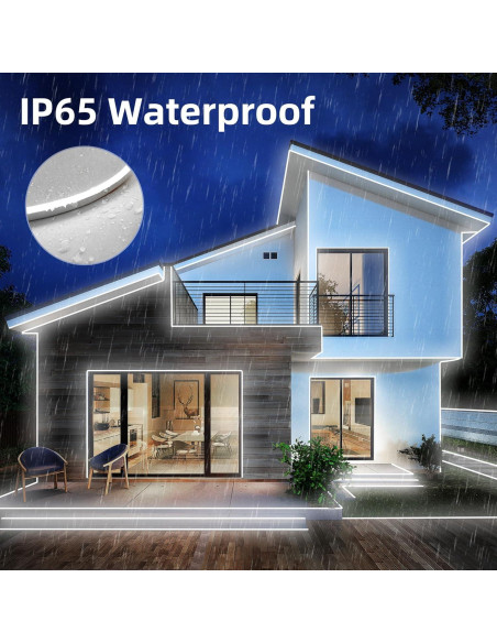 Luz de Cuerda LED Neón ELOUYCKE 10m Blanco Frío Regulable