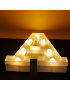 Luz de Letras LED AUSAYE Letra A 22 cm Decoración 2