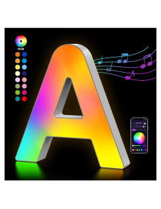 Letras Iluminadas OJQ LED RGB - Decoración Musical para Habitaciones