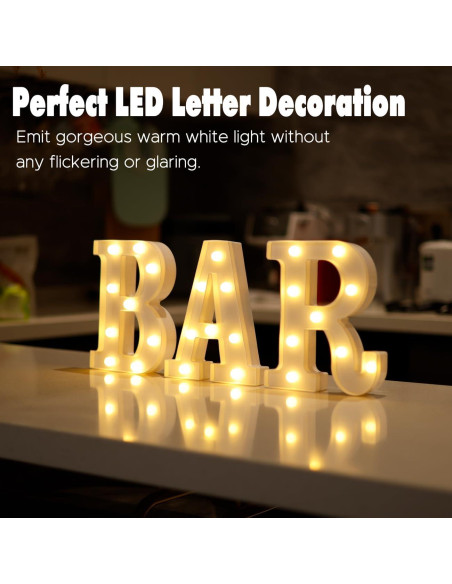 Letras Iluminadas LED DyingSwan - Letra R para Decoración