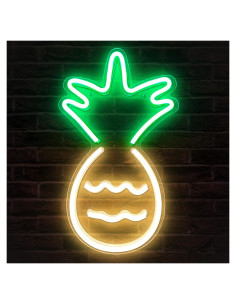 Letrero Neon Piña Lumoonosity 43x25.4cm Luz LED Decorativa