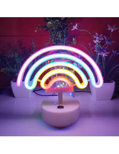 Cartel de Neón LED JYWJ Arcoíris 18.54 cm USB/Batería 2
