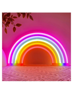 Luz de Neón Arcoíris LED HOHOSIGN para Decoración de Pared