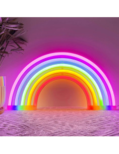 Luz de Neón Arcoíris LED HOHOSIGN para Decoración de Pared 2