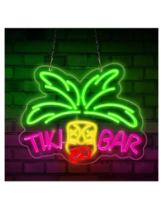 Luz de Neón Tiki Bar KATOOM 41x31cm Dimmable LED Decorativa