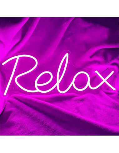 Letrero de Neón LED Rosa Relajante ToBe-Unique 36x16cm