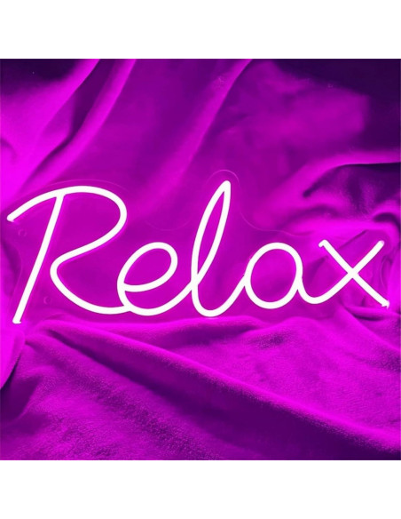 Letrero de Neón LED Rosa Relajante ToBe-Unique 36x16cm