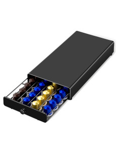 Cajón para cápsulas de café ROWISE 40 unidades negro