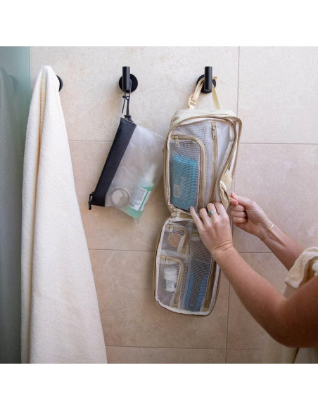 Bolsa de Aseo Transparente Gravel Aprobada por TSA 25.4x15.2cm