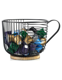 Soporte para cápsulas de café MosJos - Almacenamiento K Cup negro