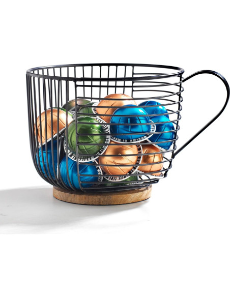 Soporte para cápsulas de café MosJos - Almacenamiento K Cup negro