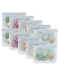 Bolsas de Congelador Reutilizables RLAVBL 10 Piezas 1L