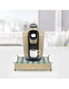 Soporte para cápsulas de café Lycklig, vidrio templado, 36 K Cups 2