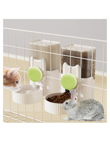 Alimentador Automático de Conejos Kathson 1.04L Verde