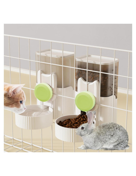 Alimentador Automático de Conejos Kathson 1.04L Verde