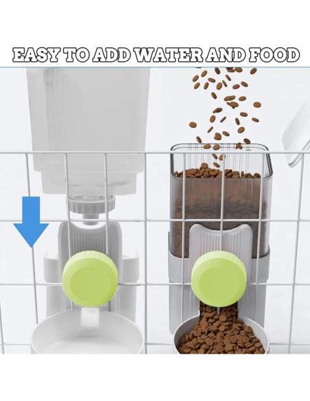 Alimentador Automático de Conejos Kathson 1.04L Verde