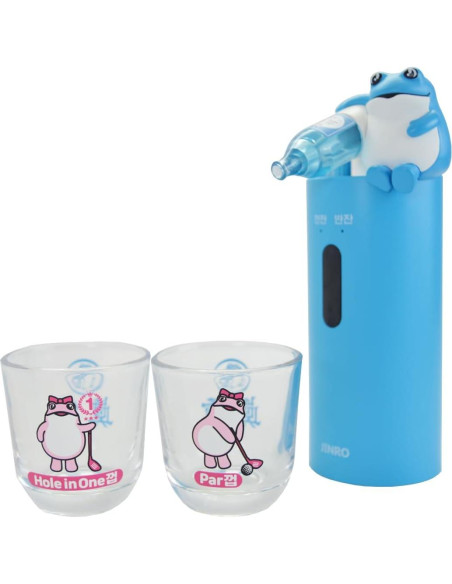 Dispensador Automático de Soju Jinro con 2 Copas - Licencia Oficial